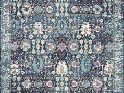 TAPATES ARYA DARK BLUE DEKORATİF HALI