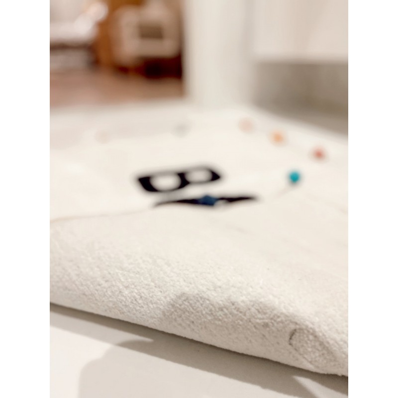 Ponpon Detaylı Renkli Banyo Paspası 90*56 Ponpon Detaylı Renkli Banyo Paspası 90*56