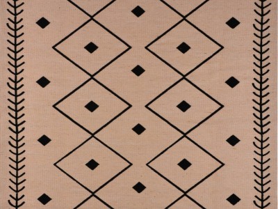 TAPATES JUTE BLACK NATURAL JÜT KİLİM