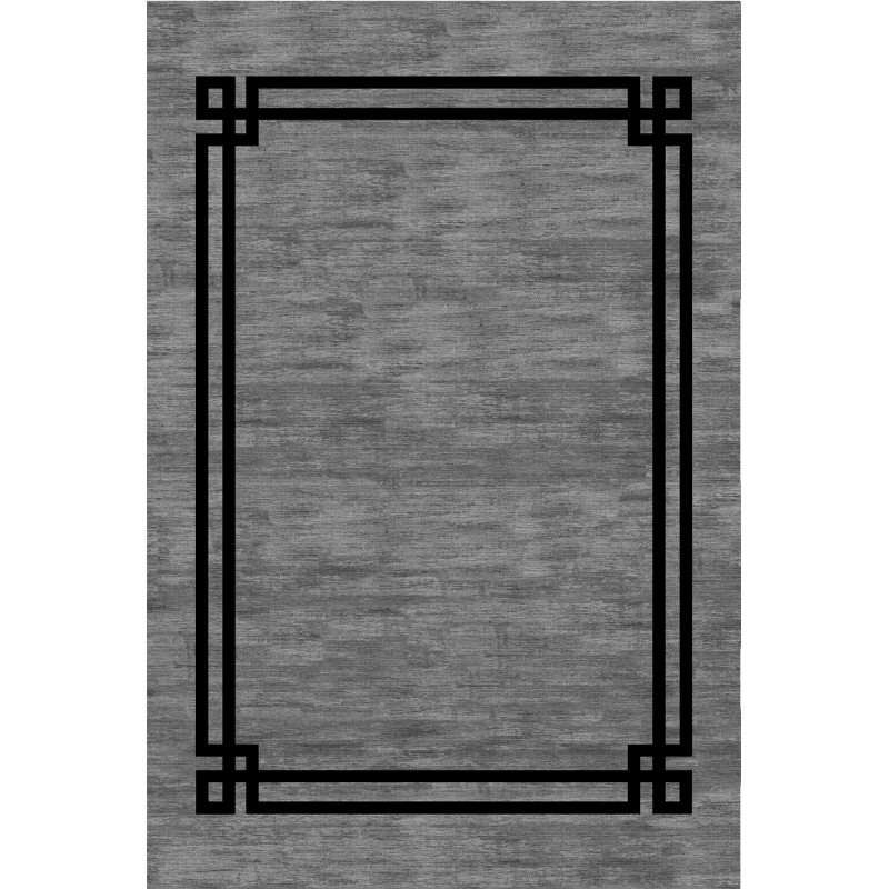 TAPATES İTALİA GREY BLACK MODERN HALI TAPATES İTALİA GREY BLACK MODERN HALI