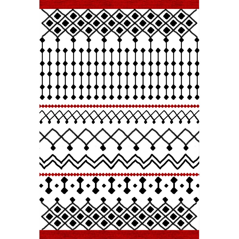 TAPATES MARVY RED WHİTE KLASİK HALI TAPATES MARVY RED WHİTE KLASİK HALI