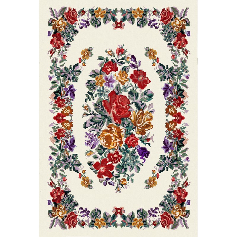 TAPATES PASHA WHİTE RETRO HALI