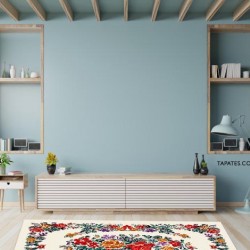 TAPATES PASHA WHİTE RETRO HALI