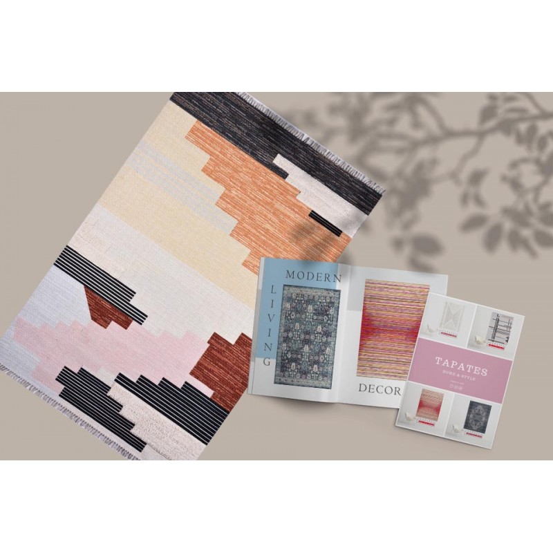 Tapates Rustik Brown Modern Halı Tapates Rustik Brown Modern Halı