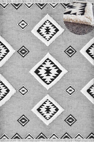 TAPATES RUSTİK GRİ PATCHWORK HALI