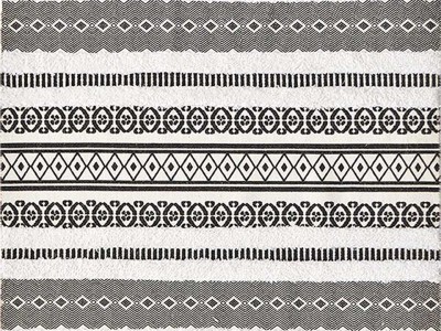 TAPATES BLACK WHİTE PATCHWORK HALI