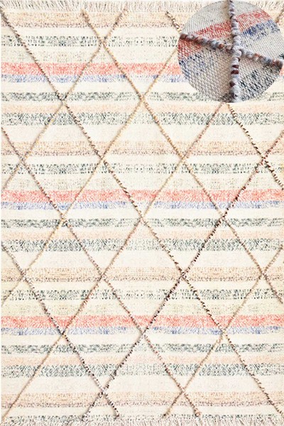 TAPATES RUSTİK PUDRA PATCHWORK HALI