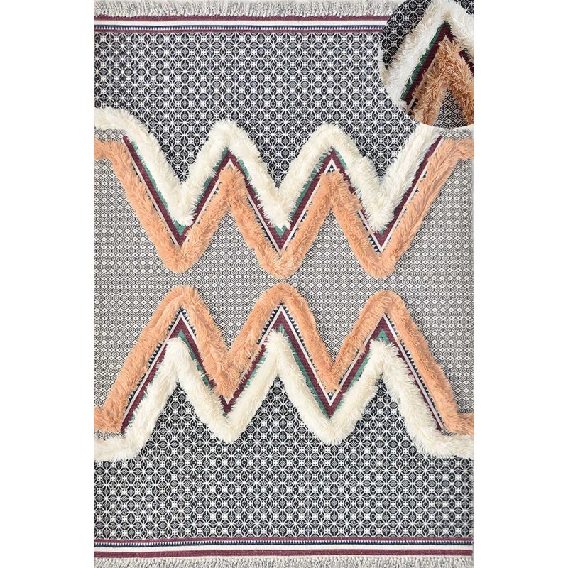 TAPATES LACİVERT PATCHWORK HALI TAPATES LACİVERT PATCHWORK HALI