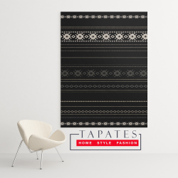 TAPATES CHİNDİ BLACK DEKORATİF HALI