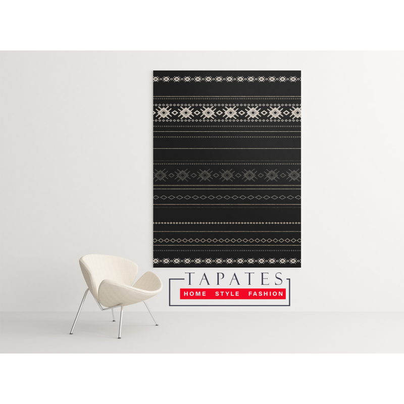 TAPATES CHİNDİ BLACK DEKORATİF HALI